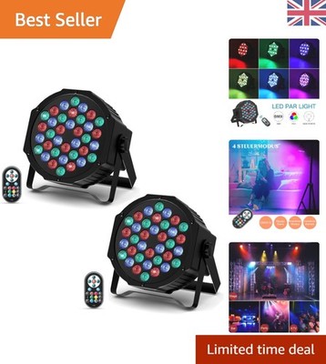 Dynamische 72W RGB 36 LED Bühnenbeleuchtung mit Fernbedienung - perfekt für Partys & Hochzeiten