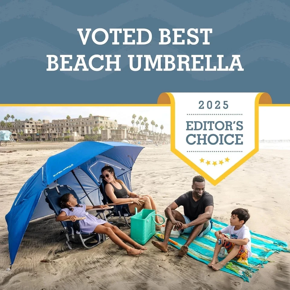 Sport-Brella Super-Brella SPF 50+ Sun and Rain Canopy Umbrella for Camping, Beac - Image 2 of 4