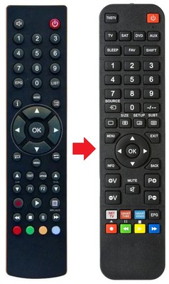 Fernbedienung geeignet für WISI OR152DVB-C-HD-RECEIVER