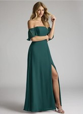 AZAZIE bridesmaid dresses long chiffon Size A0