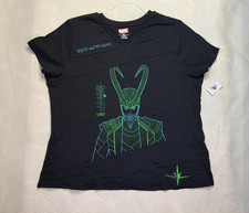 Disney Parks Marvel Loki Womens Shirt Short Sleeve T shirt NEW