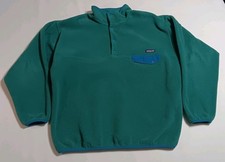 Vtg Patagonia Snap T Synchilla Mens XL Kelly Green Pullover Fleece