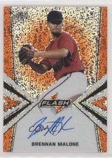2019 Leaf Flash Orange 5/10 Brennan Malone #BA-BM1 Auto fm0