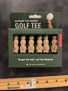 Kikkerland Gopher the Caddie Golf Tees Target The Ball Not The Gooher New