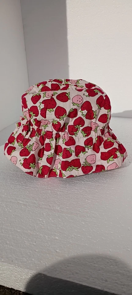 Gymboree Parche Fresa Belleza Sol Cubo Sombrero 12-18 Meses Infantil De Colección Foto 3 de 4