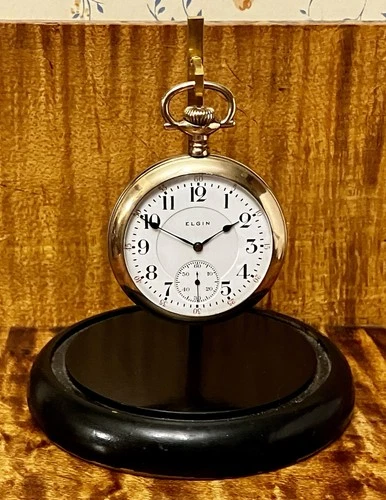 Antique Elgin Railroad Watch B. W. RAYMOND Grade 370 16s 17j Running c.1911