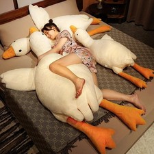 50/90/130CM Giant Goose Plush Toy Soft Duck Pillow Cushion Gift
