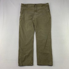 Weatherproof Vintage Canvas Cargo Pants Mens 38 Green Casual Utility Workwear
