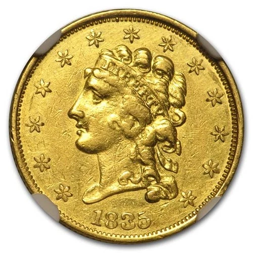 1835 $2.50 Gold Classic Head AU-53 NGC