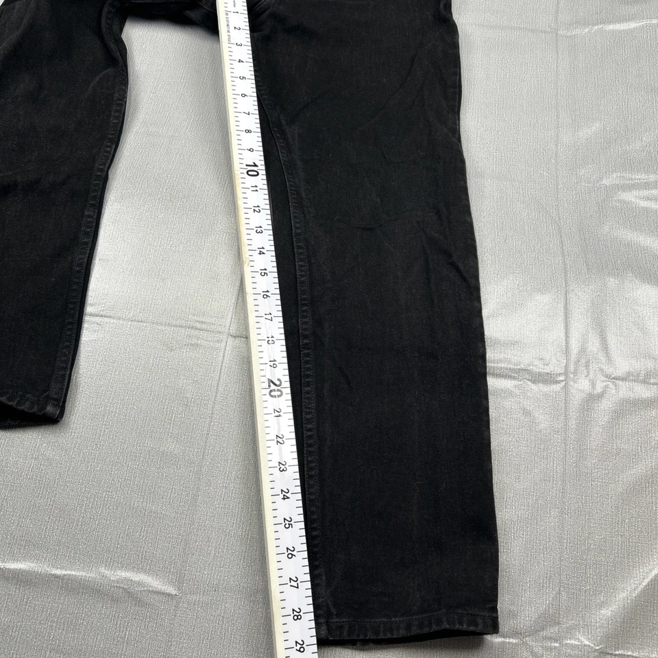 Tommy Jeans Para Mujer 5/30 Negro Denim Pierna Recta Tiro Alto De Colección Y2K 28x30 Foto 4 de 4