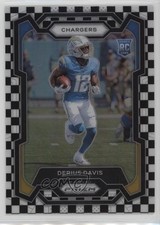 2023 Panini Prizm Rookies Black & White Checker Prizm Derius Davis #351 1oj2
