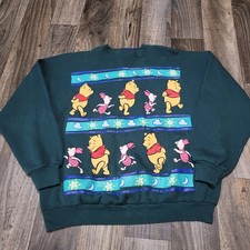 Vintage Disney Winnie The Pooh Jerry Leigh Graphic Sweatshirt Made In USA L