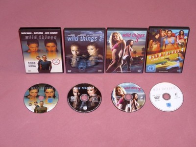 4 DVD's _ Wild Things 1 & Wild Th. 2 & W.T. 3 & Wild Things 4 Geniess den Tri