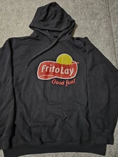 Frito Lay Good Fun Black Pullover Hoodie Size L