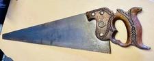 Antique Henry Disston & Sons 28" Blade 5 1/2 TPI Hand Saw Had Nib(PIC) 1896-1917