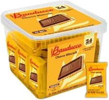 (Free Duty Tax) Bauducco Choco Biscuit Cookies,15.2 oz (Pack of 24) - Crispy