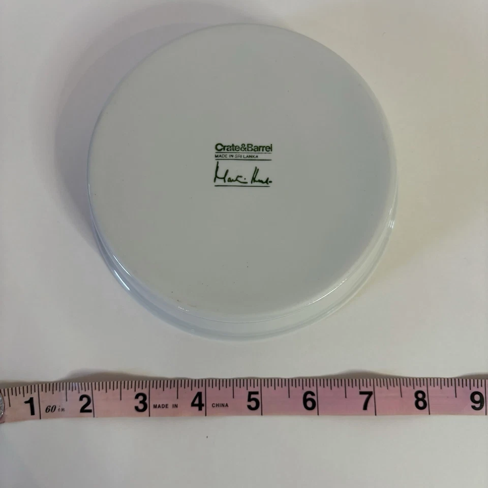 Crate Barrel  Logan White Martin Hunt Sri Lanka Baking Dish 5 1/2" - Image 4 of 4