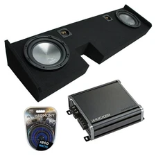 2009-2014 Ford F-150 Ext Super Cab Truck Harmony A122 Dual 12" Sub Box & CXA8001