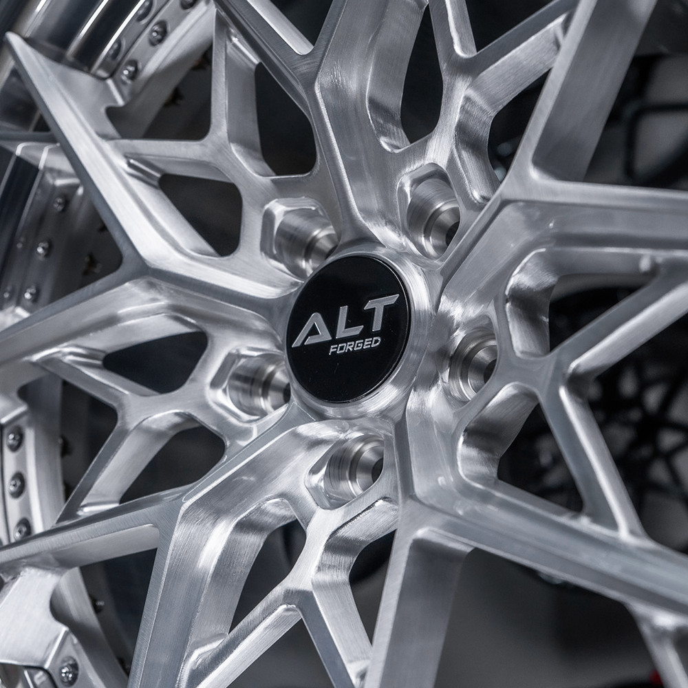 20"/20" ALT Forged DL15 Polished w/ Brushed Silver Wheels for Audi R8 Gen 1