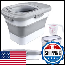 Komzon Rice Storage Container, Collapsible Airtight Food Storage Containers 6-20