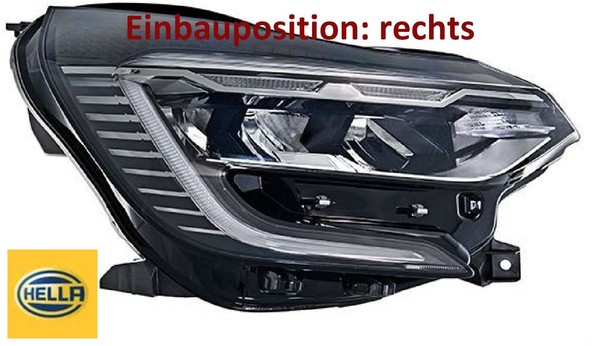 Hella 1EX013930-621 Hauptscheinwerfer Rechts Scheinwerfer FüR Renault-image