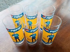 6 verres Pepsi Cola années 90 collector David Beckham