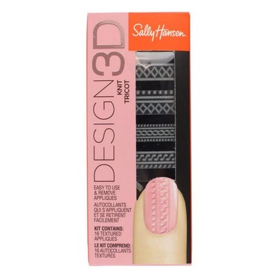 Sally Hansen DESIGN 3D NAIL APPLIQUES- KNIT TRICOT