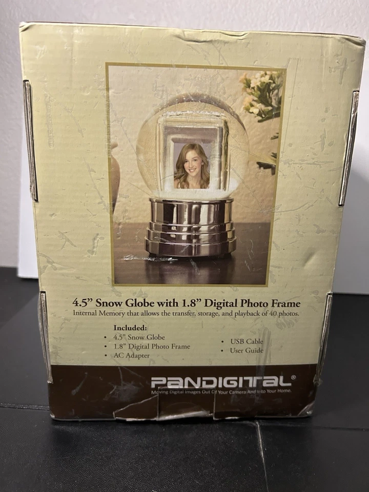 Pandigital Digital 1.8" Photo Frame Snow Globe Brand New - Image 4 of 4