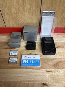 Ricoh Leather Case GC-12, 2 DB-110 Batteries, BJ-11 Charger For GR III, GR IIIx