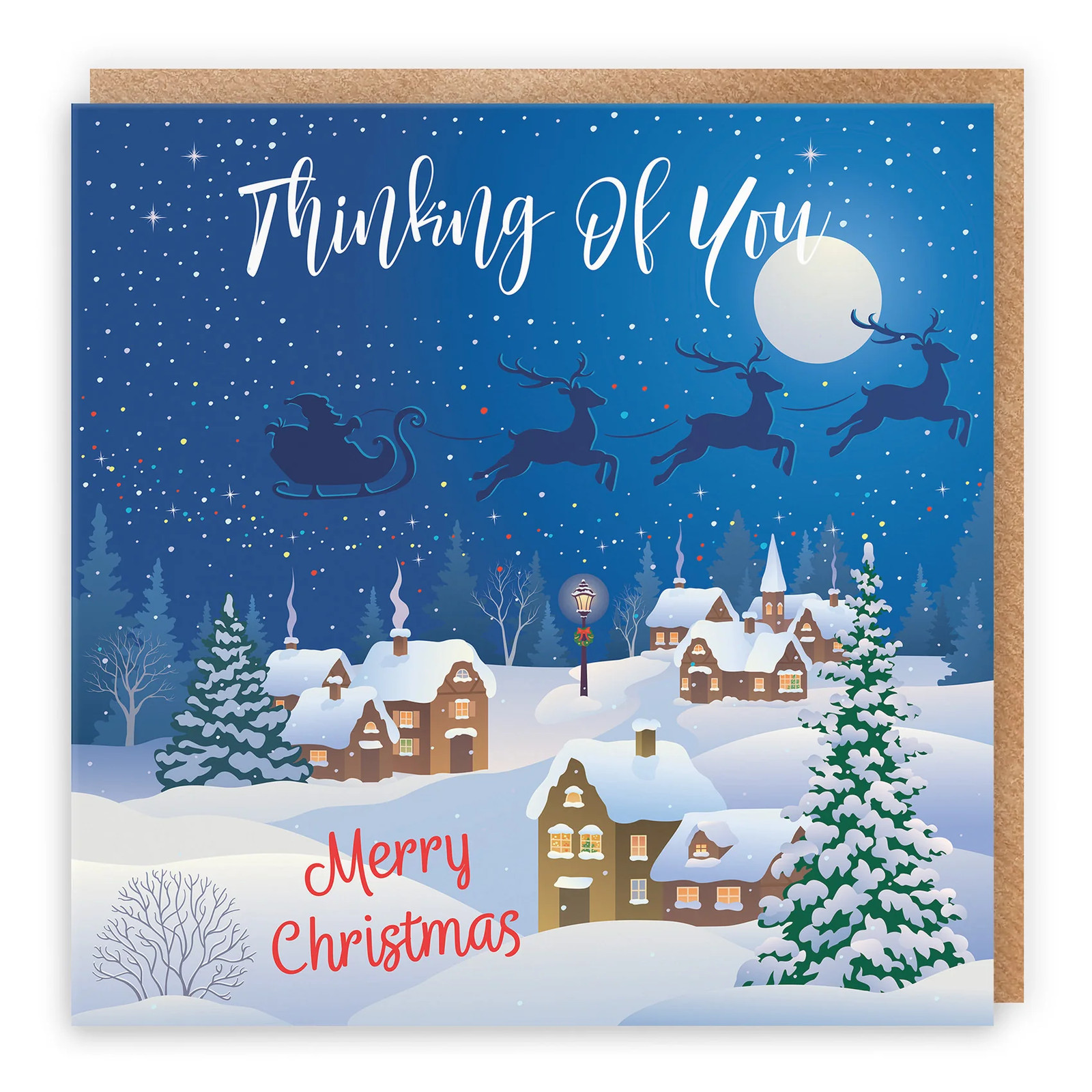 Thinking Of You Christmas Card Winter Wonderland