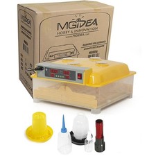 INCUBATRICE 48 UOVA ANIMALI PROFESSIONALE AUTOMATICA GIRAUOVA DISPLAY DA 1 A 48