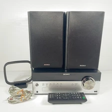 Sony CMT-SBT100 CD AM/FM Bluetooth USB AUX Radio Receiver System Black w/ Remote