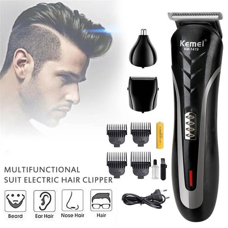 3in1Men's Beard Trimmer Hair Clipper Waterproof Electric Bod
