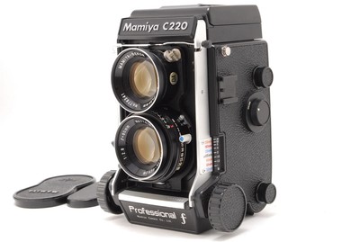 RAR! [NEUWERTIG] MAMIYA C220 PRO ''F'' 6x6 TLR SEKOR 80mm F/2.8 BLUE DOT aus JAPAN