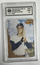 1994 Ted Williams Company Etched In Stone Roger Maris #ES8 GSA 10