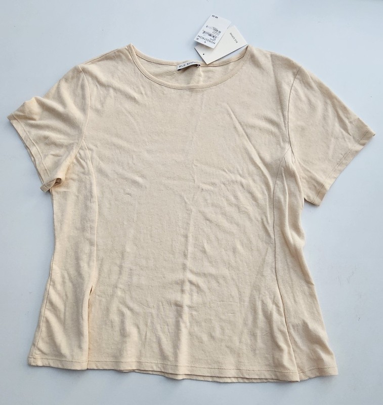 Rue Sophie Linen Blend Women T Shirt Large