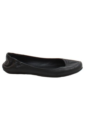 Salvatore Ferragamo flache Damenschuhe UK 3 schwarz 100 % Leder Ballerinas
