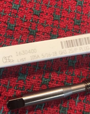 5/16''-18 Tap Spiral Point Tap Plug, GH3 2 Flutes, OSG New
