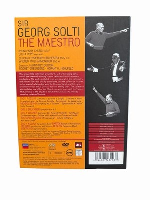 Sir Georg Solti The Maestro 2007 4-DVD Chicago Symphony Wiener