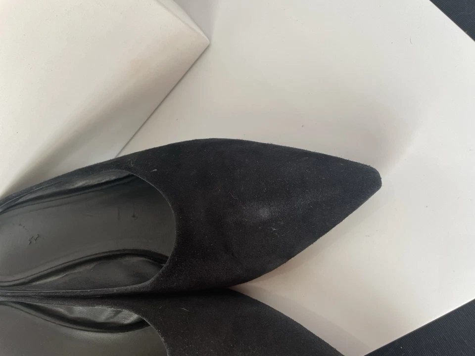 Zapatos Vince Ralston de gamuza negros talla 10 ver fotos detalles/desgaste Foto 4 de 4