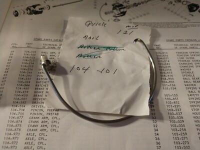 1 new old stock D.A.M. Quick 121 finessa xl Fishing Reel bail 104-101