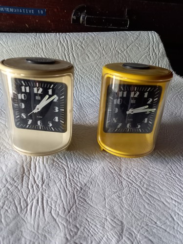 OROLOGI SVEGLIE DA TAVOLO MARCA MELUX ANNI 80 COPPIA | eBay