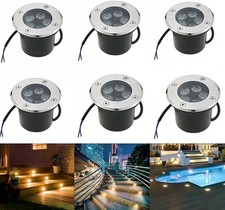 6X Faretto incasso 5watt LED Da Giardino Segnapasso pavimento terra IP67