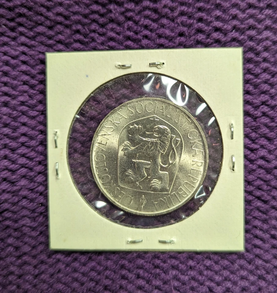 1965 CZECH REPUBLIC Philosopher Jan Hus Old PROOF Silver 10 Korun Coin - Image 2 of 2