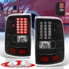 Black Clear LED Tail Lights Brake Lamps Pair For 2004-2008 Ford F150 Styleside