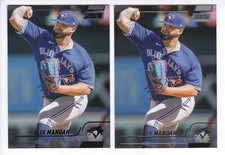 2022 Topps Stadium Club #25 ALEK MANOAH Toronto Blue Jays Base & BLACK FOIL
