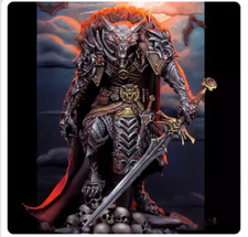 1/24 Resin Fantasy Wolf Knight Unpainted Unassembled a-1709
