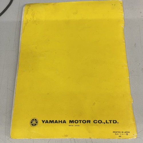 Yamaha YZ125G Owners Service Manual 3R3-28199-10 Yellow OEM GENUINE - Picture 8 of 8
