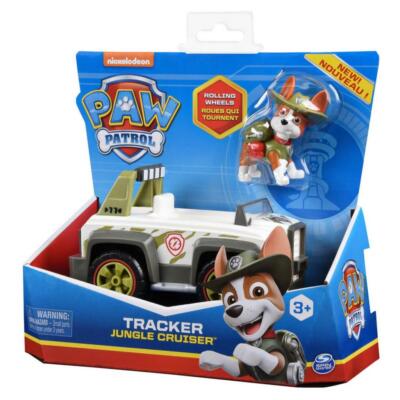 Paw Patrol Tracker Jungle Cruiser Basic Auto mit Figur