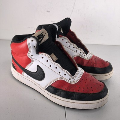 Nike Court Vision Herren Größe Schuhe Mittel Rot Schwarz Weiß